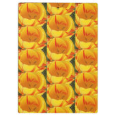 Gelber Frühling Klemmbrett (Rückseite)