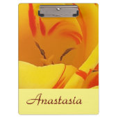 Gelber Frühling Klemmbrett (Vorderseite)