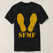Gelber Fußabdruck SFMF Pullover (Design vorne)