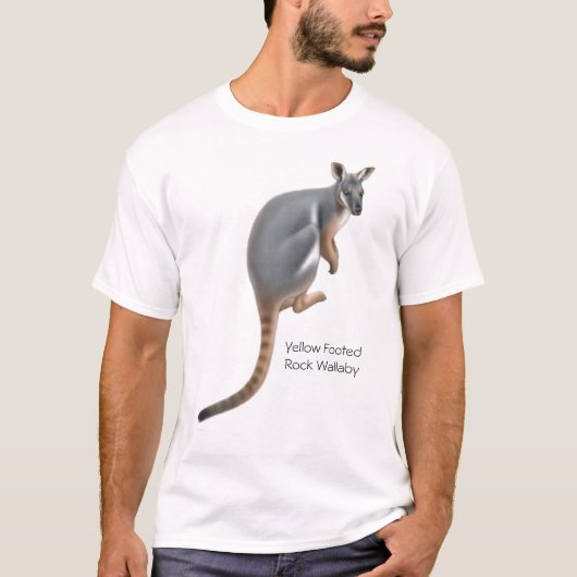 Gelber füßiger Felsenwallaby-T - Shirt (Vorderseite)