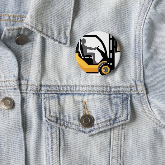 Gelber Gabelstapler Button (Beispiel)