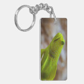 Gelber Garnkröse Schlüsselanhänger (Vorderseite links)