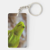 Gelber Garnkröse Schlüsselanhänger (Rückseite)