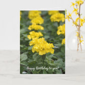 gelber Geburtstag Karte (Gelbe Blume)