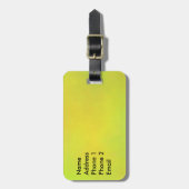 Gelber Gepäckanhänger der Sonnenblume (Vorderseite vertikal)