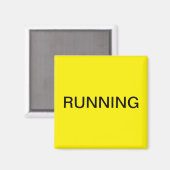 Gelber Geschirrspüler-Magnet Magnet (Vorderseite/Rückseite)