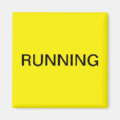 Gelber Geschirrspüler-Magnet Magnet (Vorne)