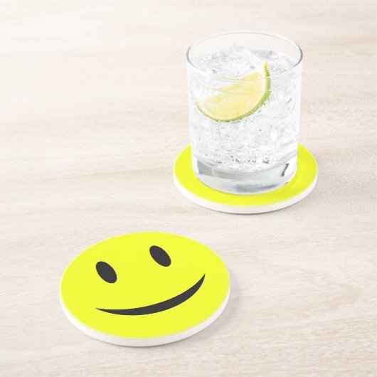 Gelber Gesichts-Untersetzer Sandstein Untersetzer (Seite)