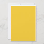 Gelber Gewollt Western Cowboy Geburtstagseinladung Einladung (Rückseite)