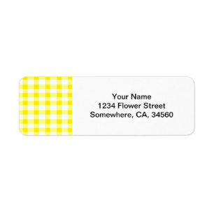 Gelber Gingham