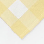 Gelber Gingham Fleecedecke (Ecke)