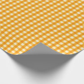 Gelber Gingham Geschenkpapier (Ecke)