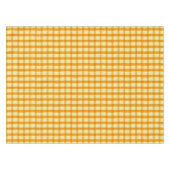 Gelber Gingham Kariert für den Sommer Tischdecke (Vorderseite (Horizontal))