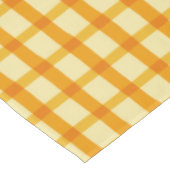 Gelber Gingham Kariert für den Sommer Tischdecke (Schrägansicht)