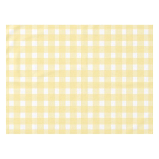 Gelber Gingham Tischdecke (Vorderseite (Horizontal))