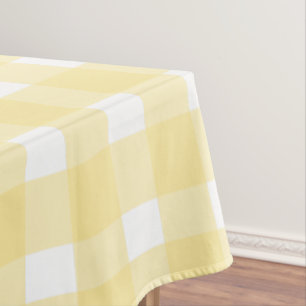 Gelber Gingham Tischdecke