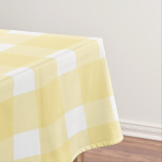 Gelber Gingham Tischdecke