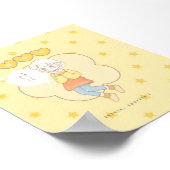 Gelber Glanz Poster (Ecke)