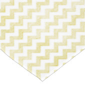 Gelber Glitzer Grunge Zickzack Tischdecke (Schrägansicht)