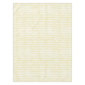 Gelber Glitzer Grunge Zickzack Tischdecke (Vorderseite)