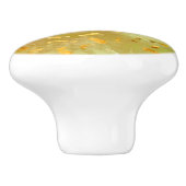 Gelber Glitzer Keramikknauf (Seitenansicht)