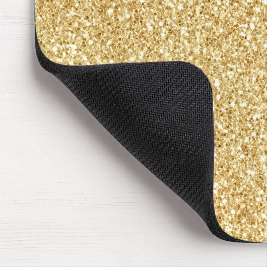 Gelber Glitzer Mousepad (Ecke)