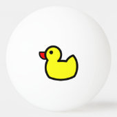 Gelber glücklicher Ducky Klingeln Pong Ball Tischtennisball (Vorderseite)
