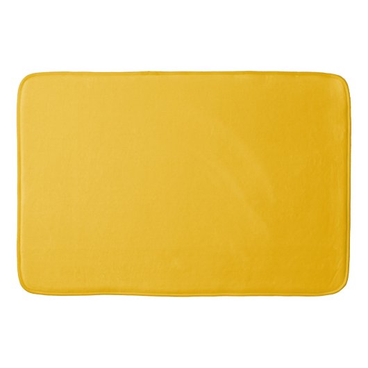 Gelber Gold Badezimmerteppich Badematte (Vorderseite)