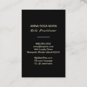 *~* Gelber Goldfolie - Reiki Master Symbol Visitenkarte (Rückseite)