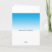 Gelber Gräber-6. Geburtstag Karte (Rückseite)