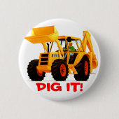 Gelber Gräber Button (Vorderseite)