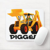 Gelber Gräber Mousepad (Mit Mouse)