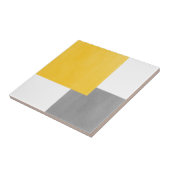 Gelber grauer und weißer geometrischer Block Fliese (Seite)