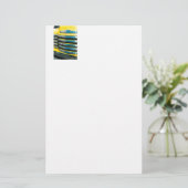 Gelber Grill Briefpapier (Stehend Vorderseite)