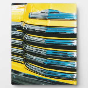 Gelber Grill Fotoplatte