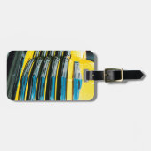 Gelber Grill Gepäckanhänger (Vorderseite horizontal)