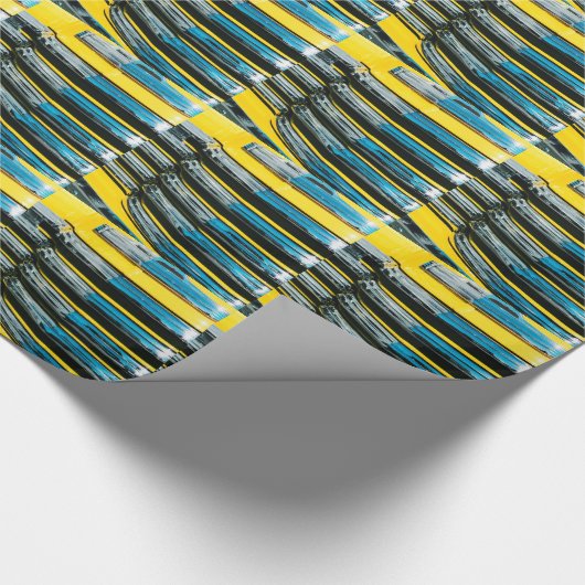 Gelber Grill Geschenkpapier (Ecke)