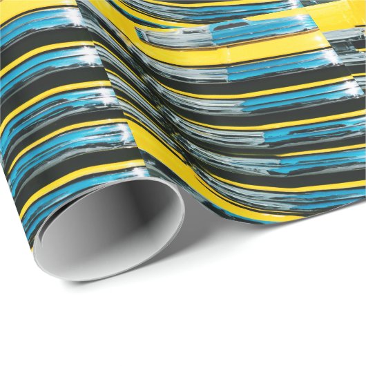 Gelber Grill Geschenkpapier (Rolleneckpunkt)