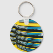 Gelber Grill Schlüsselanhänger (Vorderseite)