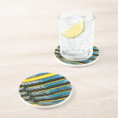 Gelber Grill Untersetzer (Seite)