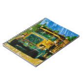 Gelber Großraumtransporter Notizblock (Linke Seite)