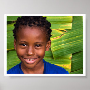 gelber grün-blauer Jazz Poster