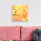 Gelber Grunge Abstrakte Textur Leinwanddruck (Insitu (Wohnzimmer))