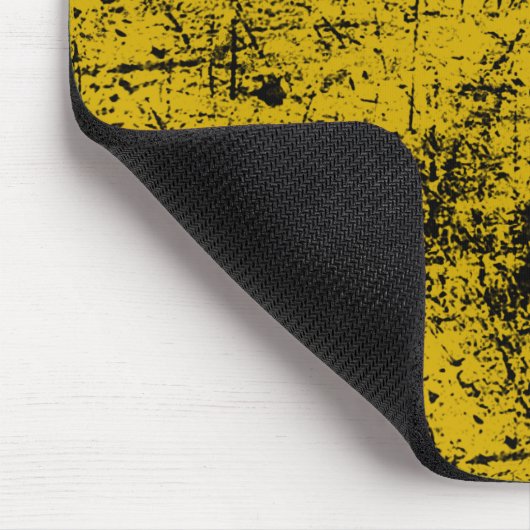 Gelber Grunge Mousepad (Ecke)