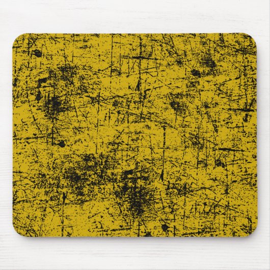 Gelber Grunge Mousepad (Vorne)