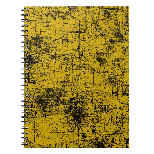 Gelber Grunge Notizblock (Vorderseite)