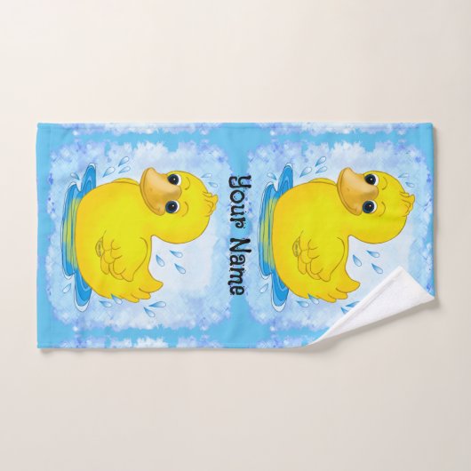 Gelber Gummi Duck Bath Handtuch (Handtuch)
