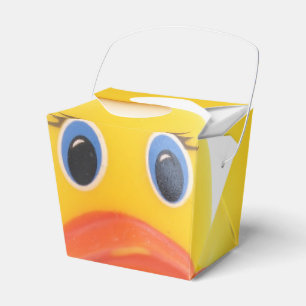Gelber Gummi duckt Babyparty Geschenkschachtel