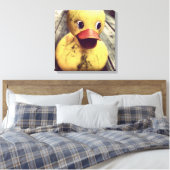 Gelber Gummi Ducky braucht einen Bath! Leinwanddruck (Insitu (Schlafzimmer))