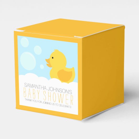 Gelber Gummi Ducky Bubble Bath Baby Dusche Geschenkschachtel (Vorderseite)